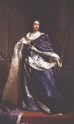 unknow artist Portrait of Queen Anne with the order of Saint George oil painting reproduction